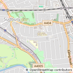 Map of Wembley, Middlesex