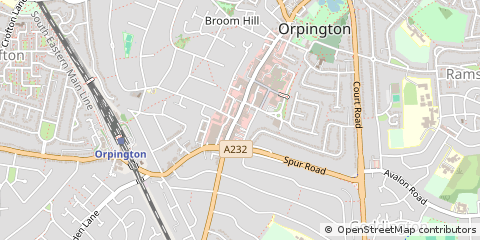 Map of Orpington