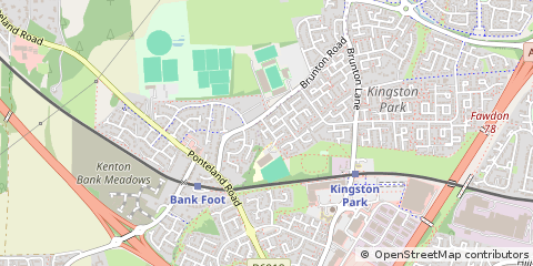Map of Newcastle Upon Tyne, Tyne and Wear