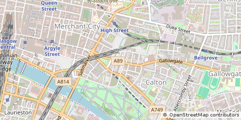 Map of Glasgow