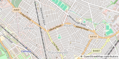 Map of Cardiff