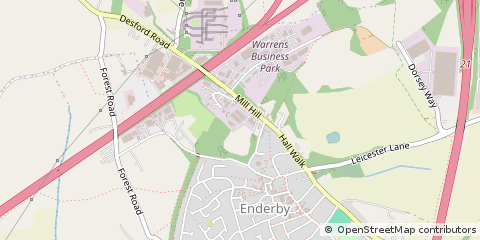 Map of Leicester