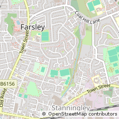 Map of Leeds, West Yorkshire