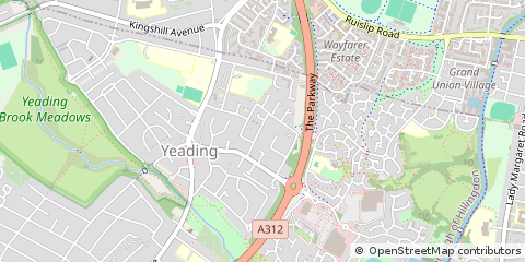 Map of Hayes, Middlesex