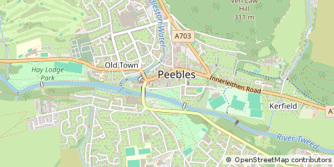 Map of Peebles