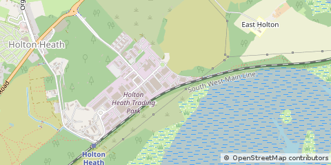 Map of Poole, Dorset