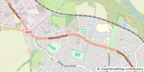 Map of Barnsley, South Yorkshire