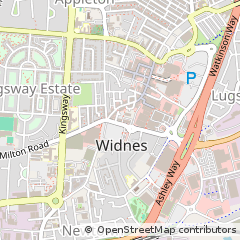 Map of Widnes, Cheshire