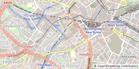 Map of Birmingham