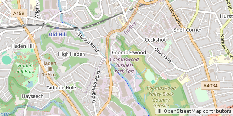 Map of Halesowen, West Midlands
