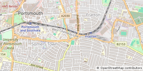 Map of Portsmouth, Hampshire