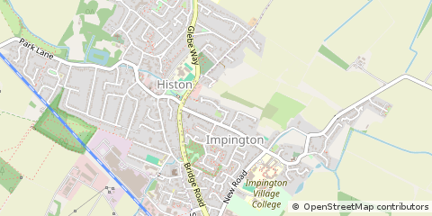 Map of Impington, Cambridge