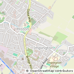 Map of Impington, Cambridge