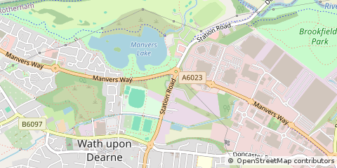 Map of Rotherham