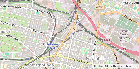 Map of Glasgow