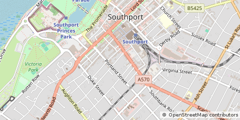 Map of Southport