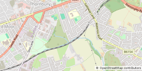 Map of Leeds, West Yorkshire