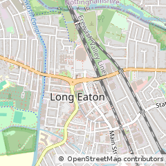 Map of Nottingham, Nottinghamshire