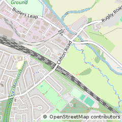 Map of Rugby, Warwickshire