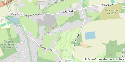 Map of Farnham, Surrey