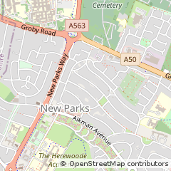 Map of Leicester