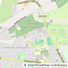 Map of Bradford, West Yorkshire