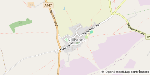 Map of Nuneaton, Warwickshire