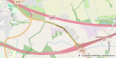 Map of Sevenoaks, Kent
