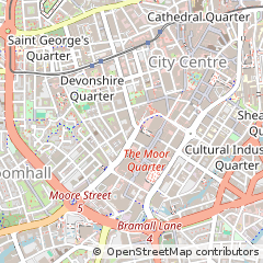 Map of Sheffield