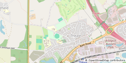 Map of Reading, Berkshire