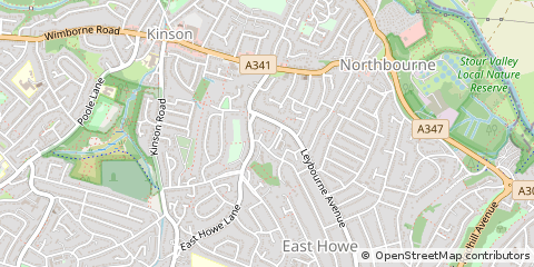 Map of Bournemouth