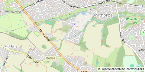 Map of Sheffield