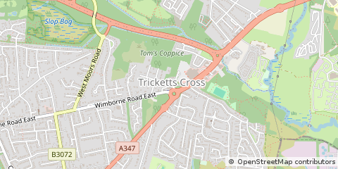 Map of Ferndown, Dorset