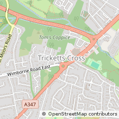 Map of Ferndown, Dorset