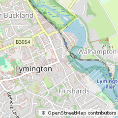 Map of Lymington, Hampshire