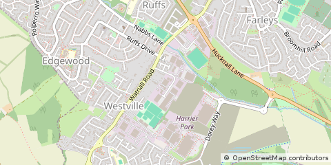 Map of Nottingham, Nottinghamshire