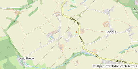 Map of Sheffield, South Yorkshire