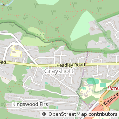 Map of Hindhead, Surrey