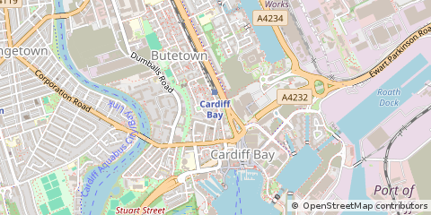 Map of Cardiff