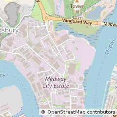 Map of Rochester, Kent