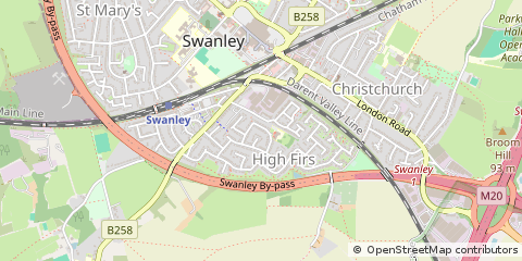 Map of Swanley