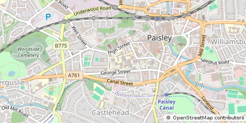 Map of Paisley