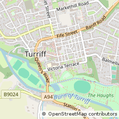 Map of Turriff, Aberdeenshire