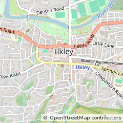 Map of Ilkley, West Yorkshire