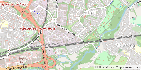 Map of Basingstoke