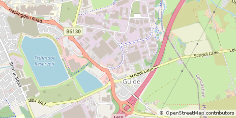 Map of Blackburn, Lancashire