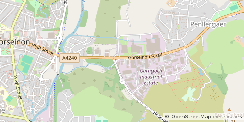 Map of Swansea