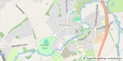 Map of Rothley, Leicestershire