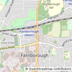 Map of Farnborough