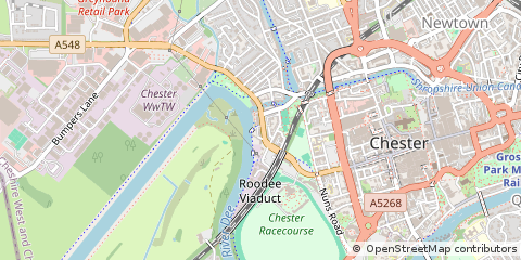 Map of Chester, Cheshire